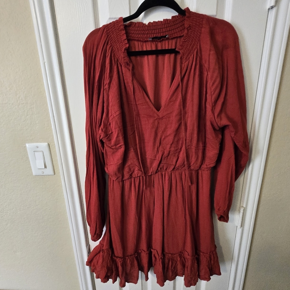 Boho Chic Red Dress